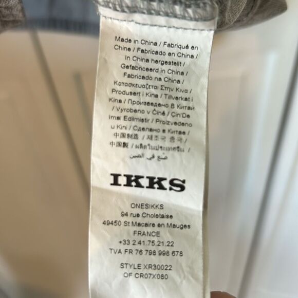 Ikks Gray Drop Waist Dress with Ruffle Accents - Size 14 Teens - Picture 8 of 14